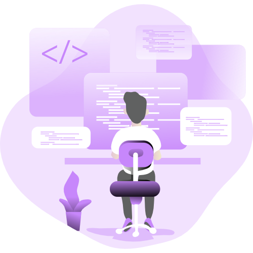 person who is conding png image